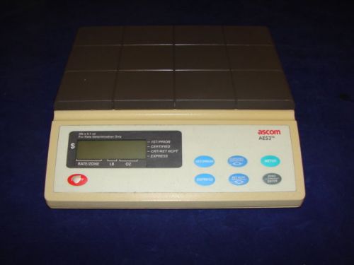 ASCOM 9001 AES3 POSTAL SCALE (MISSING POWER CORD)**XLNT***