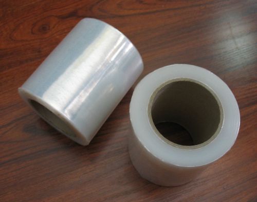 (2) Rolls 5&#034; x 1000&#039; Stretch Film Hand Packing Wrap 80 Gauge .80 Mil 3&#034; Core