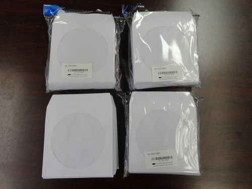 LOT OF 400 QTY NEW CD DVD BLU-RAY HOLDER SLEEVE COVER PAPER W FLAP CLEAR WINDOW