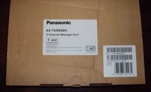 PANASONIC KX-TAW84891 - 2 Channel Message Card * NEW