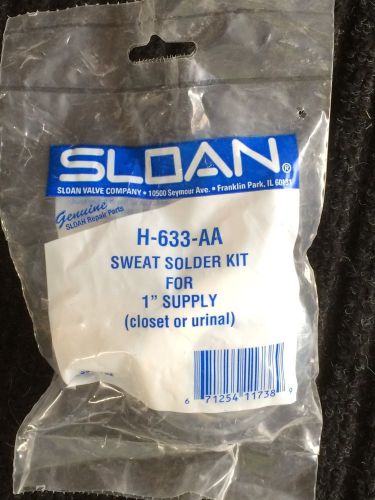 Lot of five - sloan h-633-aa sweat solder kit 3&#034; casting tube for 1&#034; supply for sale