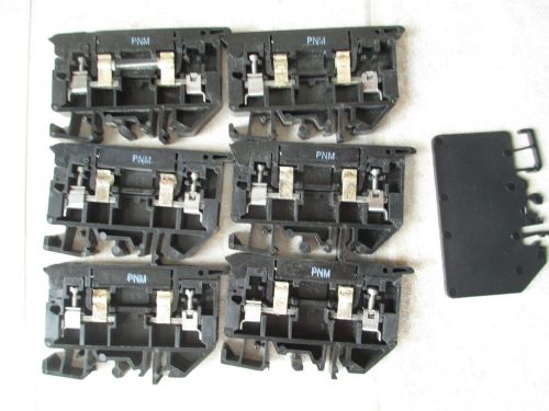 Group of 6 Allen Bradley 1492 style H Fuse Holders