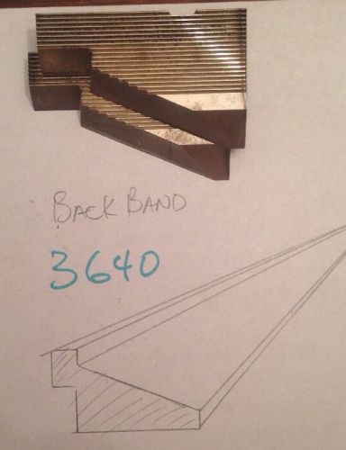 Lot 3640 Back Band Moulding Weinig / WKW Corrugated Knives Shaper Moulder
