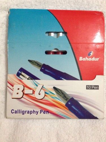 Bahadur Traditional  Calligraphy Fountain Pens (Box Of 10 Assorted Body Colors)
