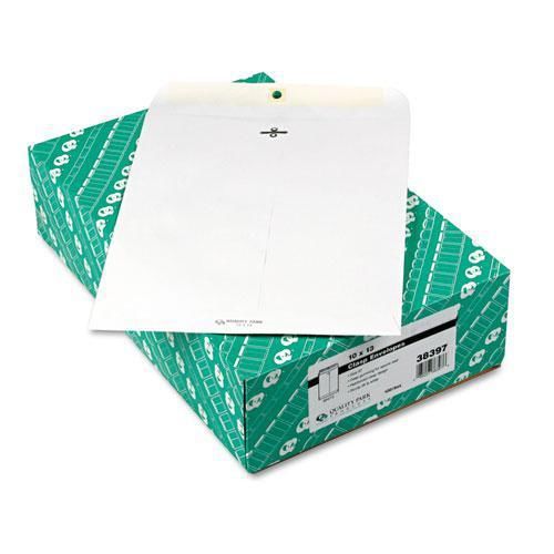 NEW QUALITY PARK 38397 Clasp Envelope, 10 x 13, 28lb, White, 100/Box