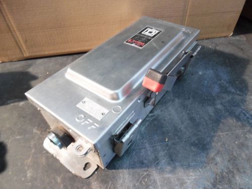 Square d 30 amp heavy duty safety switch, stainless, 600 vac, 30 hp max, used for sale