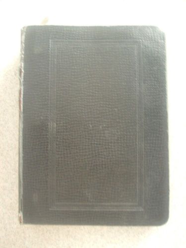 Vintage three 3 ring binder notebook ledger black pre-owned