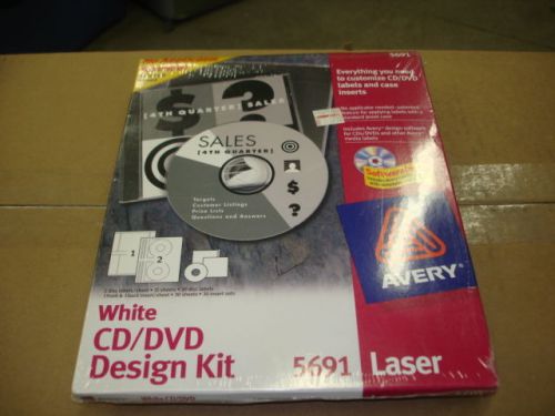 AVERY 5691 CD/DVD LABELING KIT - LASER - SEALED!