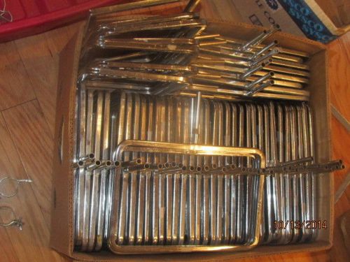 Huge lot 40+ Round Corner Card Frames Bracket Clamps Weighted Stand Screws Xtras