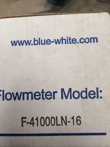 Blue-white Inline Flowmeter Model F-41000LN-16   F-410