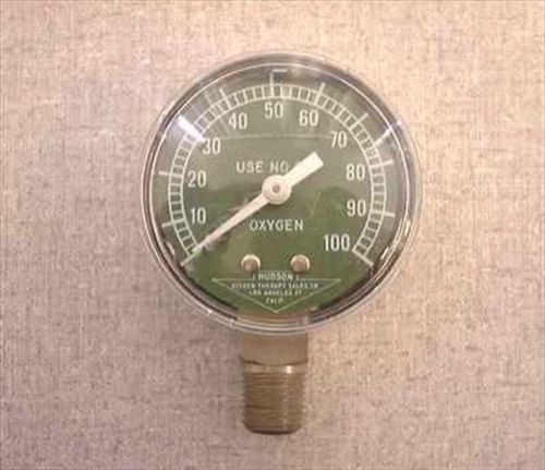 Hudson 2 1/4&#034; o2 pressure gauge o2 gauge for sale