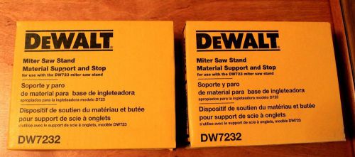 2 DeWalt DW7232 Replacement Miter Saw Stand Material Support Stop New in Box NOS