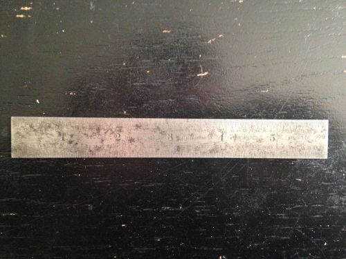 Starrett 6 inch ruler machinist tool 604re tempered steel for sale