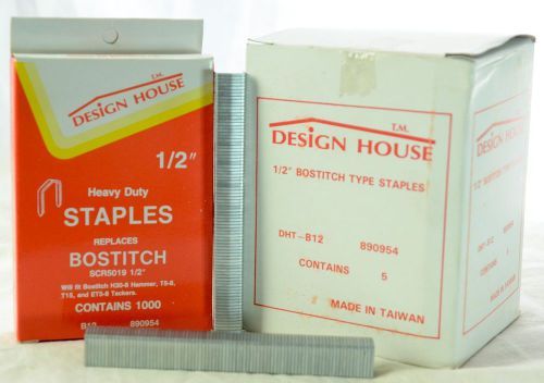Case of 5,000 Replacement Staples 1/2 Bostitch STCR5019 Staples By Design House