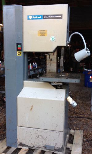 Rockwell 20&#034; band saw model 28-3x0 bandsaw for sale