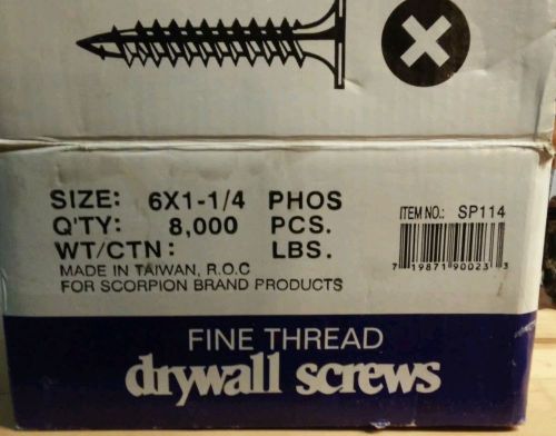 Drywall screws Fine Thread 6x1-1/4