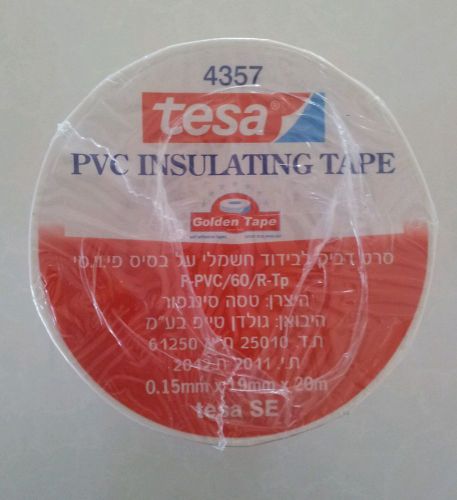PVC Insulating Tape Tesa SE F-PVC/60/R-Tp 0.15mm X 19mm X 20m Self Adhesive Tape