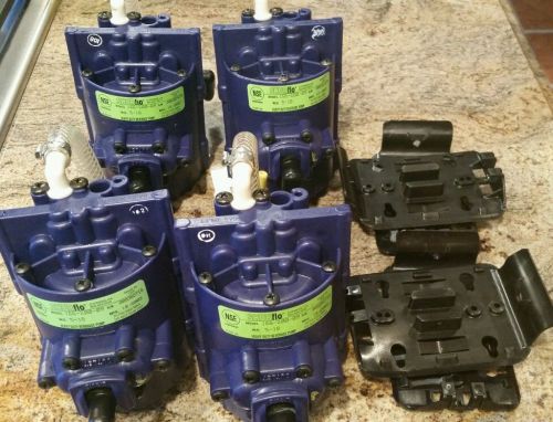 Lot of 4 Shurflo H.D. Syrup Pump--Blue--3/8&#034; 166-200-09
