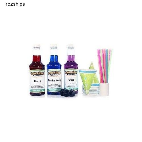 Hawaiian shaved ice syrup - 3 flavor fun pack for sale