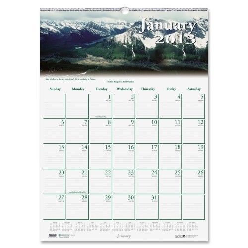 House of Doolittle Scenic Wall Calendar 12&#034; W x 16.5&#034; D