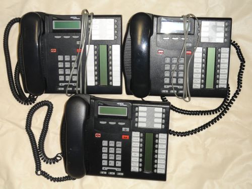 LOT OF 3 NORSTAR T7316E CHARCOAL PHONES REFURBISHED