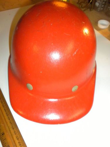 Vintage fibremetal hardhat! orange adjustable classic in good condition! (usa) for sale