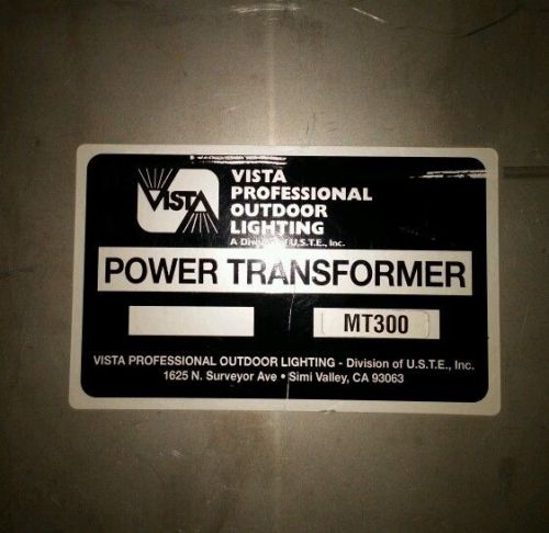 VISTA Outdoor Lighting MT-300 Multi-Tap Low Voltage Transformer