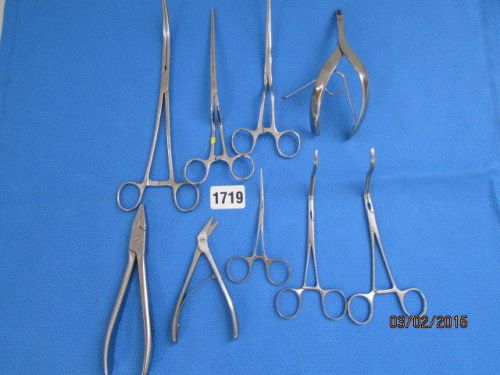 Storz Sklar V Mueller W Lorenz Surgical Instrument LOT Forcep Clamp VET O/R 1719