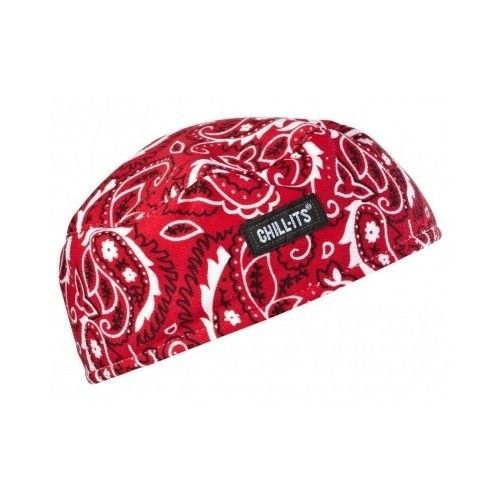 Sweat Beanie Skull Cap Helmet Absorb Cycling Motorcycle Cap Headband Red Cool