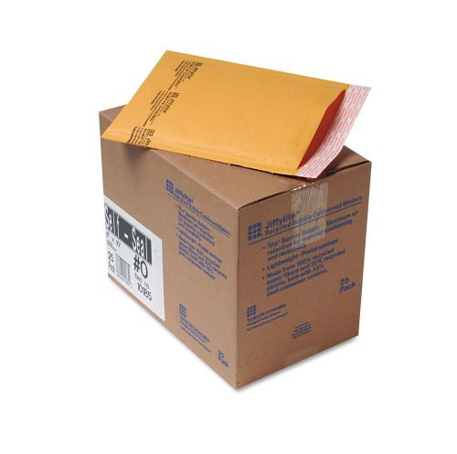 Sealed Air Jiffylite Self Seal Mailer Side Seam 6 x 10 Golden Brown 25 Pack
