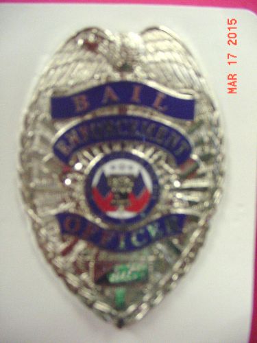 Bail Enforcement Badge, Shield Shape, Nickle