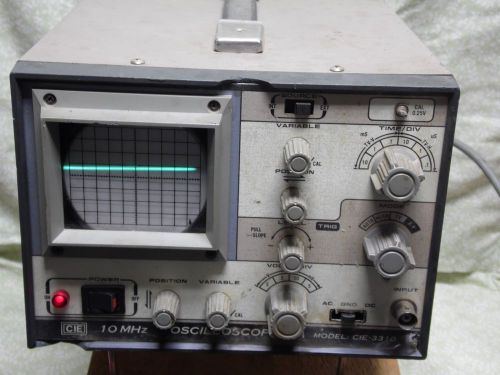 CIE Ocilliscope 10MHz single trace triggered sweep CIE-3310