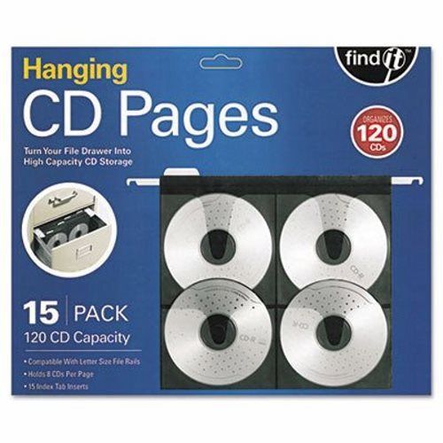 Find It Hanging CD Pages, 15/Pack (IDEFT07069)