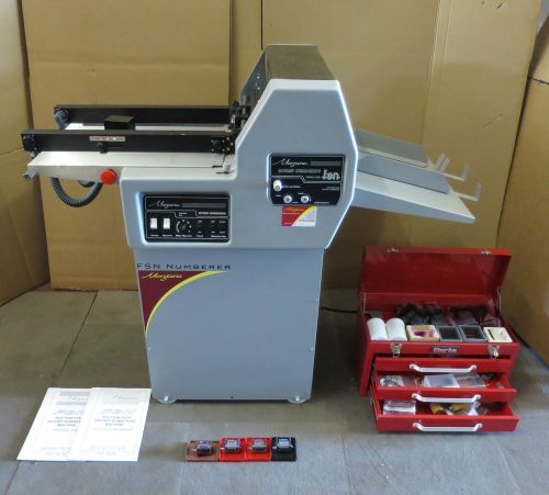 Morgana fsn suction fed rotary numbering perforating &amp; scoring machine fsn-60030 for sale