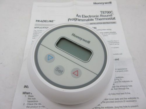 NEW T8700C 1005 HONEYWELL ELECTRONIC ROUND PROGRAMMABLE THERMOSTAT