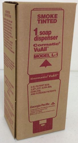 New georgia-pacific smoke tinted cormatic vuall soap dispenser model l-1 for sale