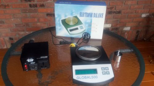 Scale, electronic precision balance lp 502, 500 gram and 100 w power converter for sale