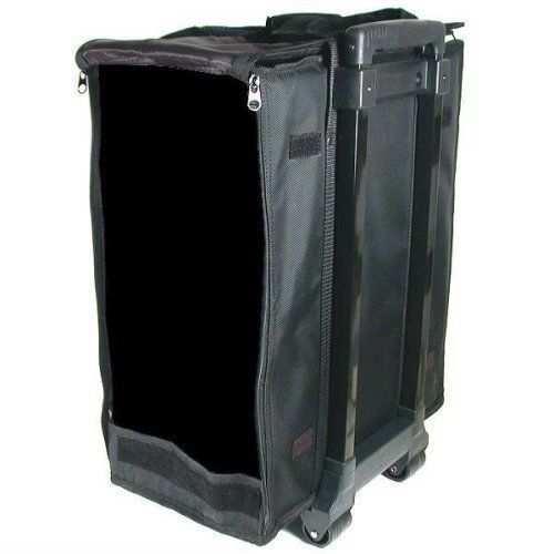 Large jewelry display box black carrying case w/ wheels for sale