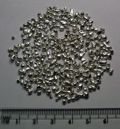 Silver granules, 99.99+%, 1-3mm, 15g
