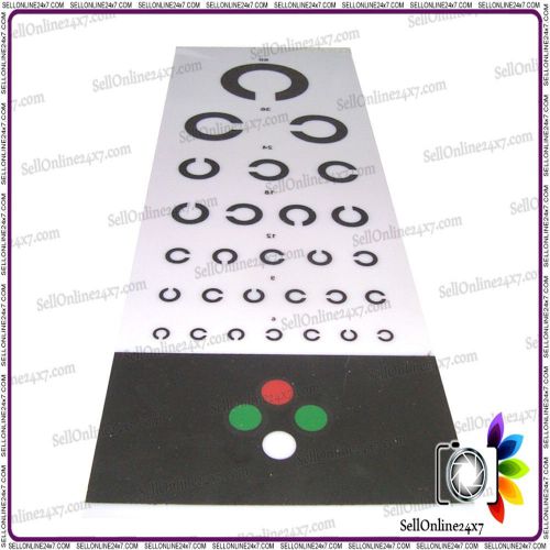 Universal Acrylic Sheet with Illiterate Symbols  - The Snellen Test Chart For Ey