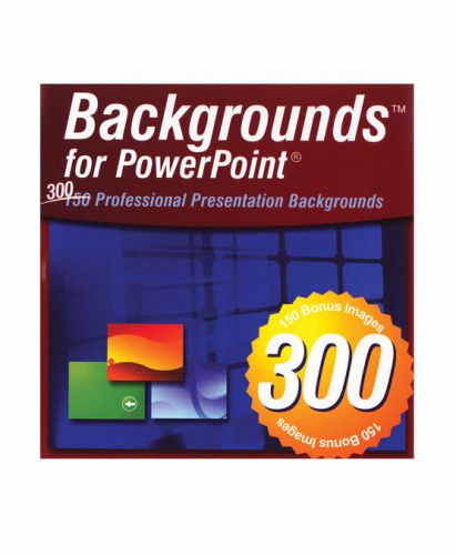 Lot of 450 Backgrounds for PowerPoint CDs, retail ready, isbn 82587895282