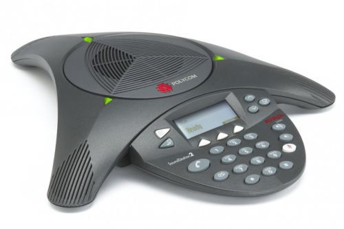 POLYCOM 2490 SoundStation2 Conference Phone 2305-16375-001 w/Power Kit!
