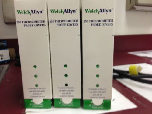 3 BOXES NEW OF WELCH ALLYN THERMOMETER PROBE COVERS ; 250/BOX ; 05031