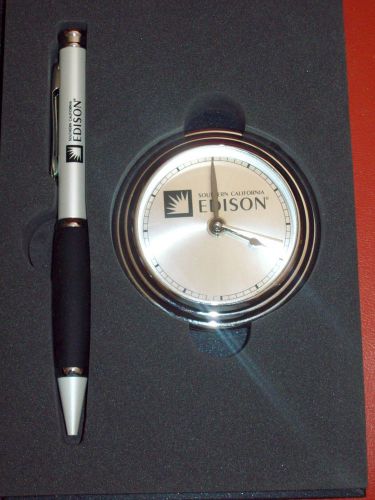 Southern California Edison Pen And Clock Gift Set