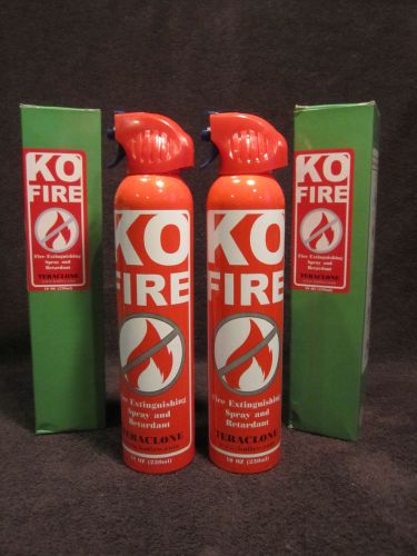 Lot of 2 KO Fire Extinguishers Two 10 Ounce Canisters Extinguishing Spray ten oz