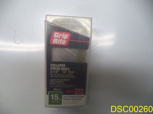 Grip Rite MAXB64904, 2-1/2 in. x 15-Gauge 316 Stainless Steel Nail (500-Pack)