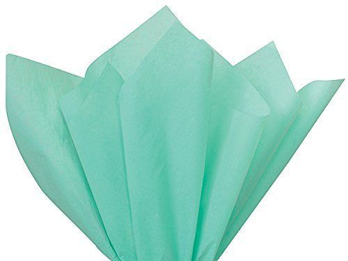 Aqua Blue Tissue Paper 15&#034; X 20&#034; - 100 Sheet Pack