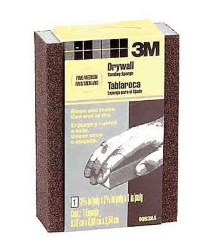 3M (9093) Small Area Drywall Sanding Sponge 9093DCNA, 3.75 in x 2.625 in x 1 in