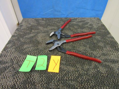 2 PRO AMERICA 8010 TONGUE &amp; GROOVE 10&#034; JOINT PLIERS NEEDLE NOSE TOOL ANGLE NEW