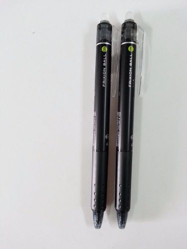 FRIXION retractable PILOT 0.5 roller ball pen (BLACK 2PCS) (LFBK-23EF)